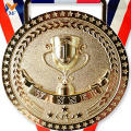 Multiple Metal Star Medal 1st Place Gold Medal