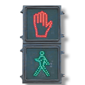 Two-color Dynamic Human Palm Shaped Traffic Signal Lights