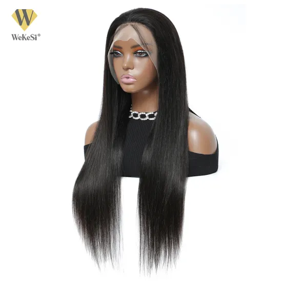 Wholesale Raw Unprocessed Pre-Plucked peruvian virgin Human Hair invisible HD 360 Lace Frontal Wigs Silk Straight Wave Wig