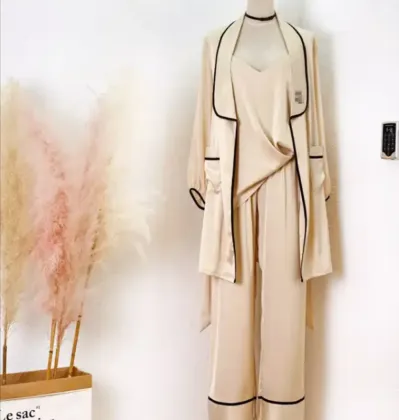 Long Sleeve Women Modal Viscose Pajamas Set Sleepwear