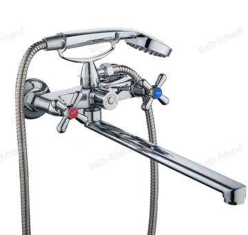 Russia and Tajikistan Hotel Project: Zinc Long 18-30cm Bottom Spout Bath Shower Mixer Faucet