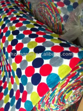 Polyester Fleece Fabric Printed Microfiber Fleece Fabric for Housecoat