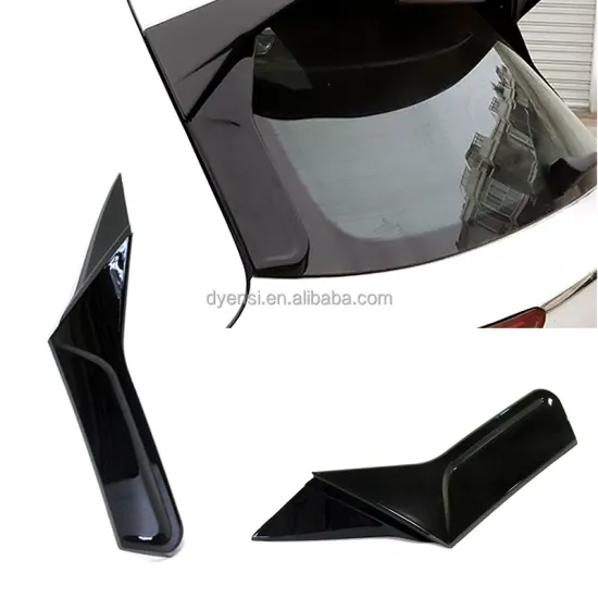 Gloss Black Rear Window Spoiler Sticker for VW Golf MK8 2020-2022