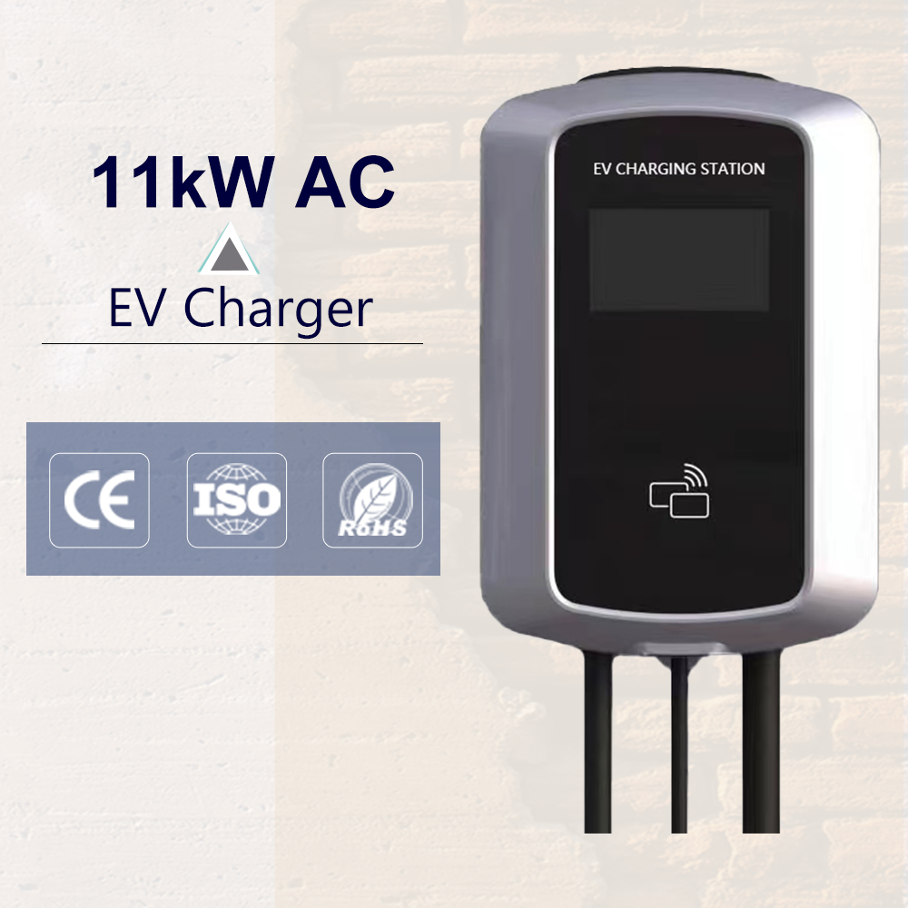 11kW AC Pole-mounted EV Charger European Standard Plugs