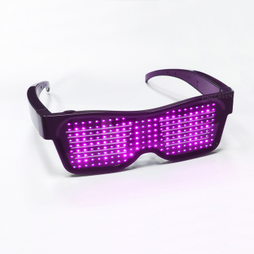 Ready to Ship LED Programmable Screen Shutter Glasses - DIY Party Favor LED Light-Up Glasses