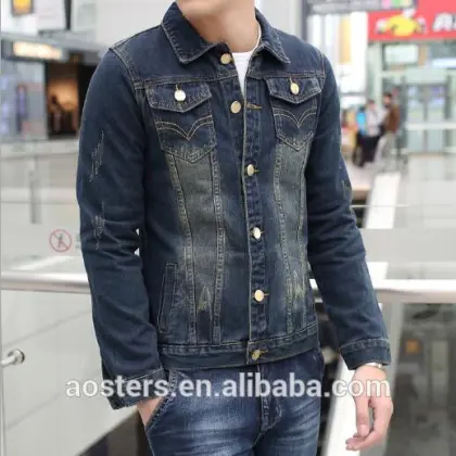 OEM wholesale men denim casual jeans jackets