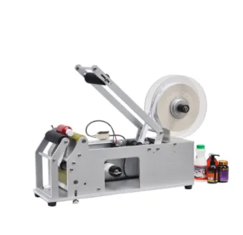 Semi-Automatic Labeling Machine for Round Bottles