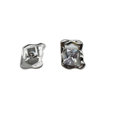 Sparkling Trend: Crystal Rhinestone Cubic Zircon Embellished Buttons for Women's Fashion Accessories
