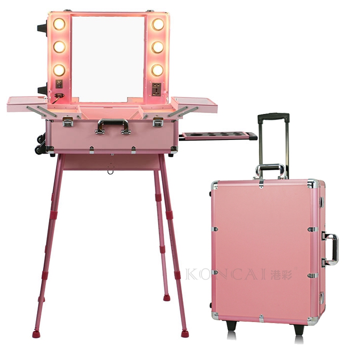 Makeup Train Case with Light