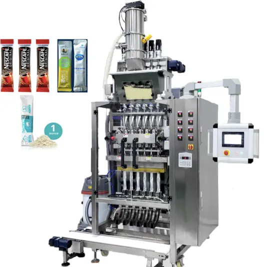 Multilane Back Sealing Bag Powder Packing Machine