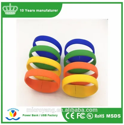 Silicon Wristband Bracelet USB Stick Flash Pen Drive