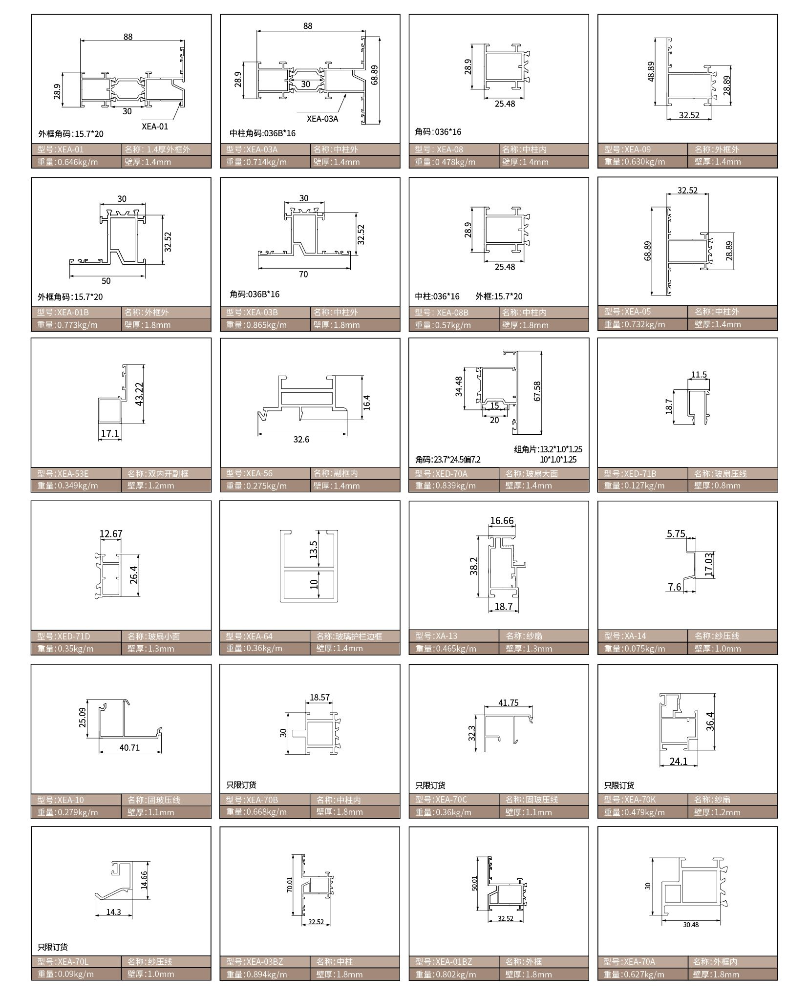 thermal break aluminum profile