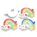 Kawaii Colorful Cloud Shaped Flat back Beads Handmade craft Decoration Spacer For Kids DIY Toy Ornaments