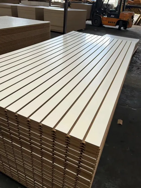Factory Sale Slot MDF Melamine Faced MDF