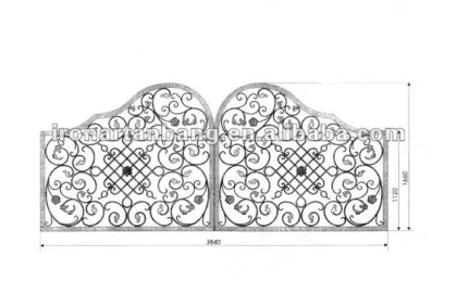 Anbang wrought iron gate/fine stainless gate