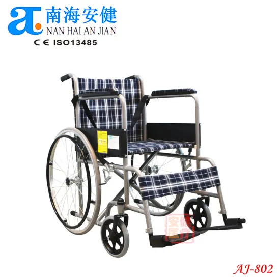 AJ-802A Rehabilitation Flash Gold Fixed Cheapest Wheelchair for Elderly