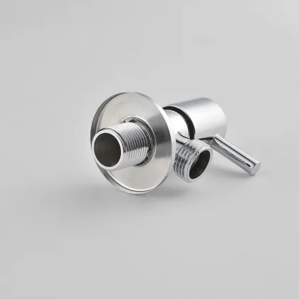 Bathroom Brass Chrome Shower Flow Control Splitter Triangle Valve