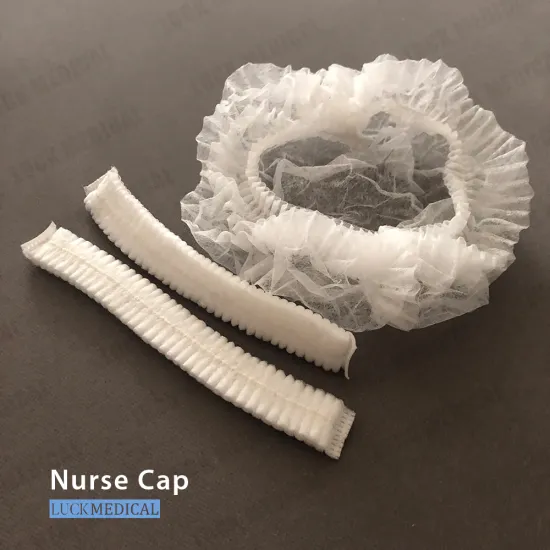 Non-Woven White Nurse Cap