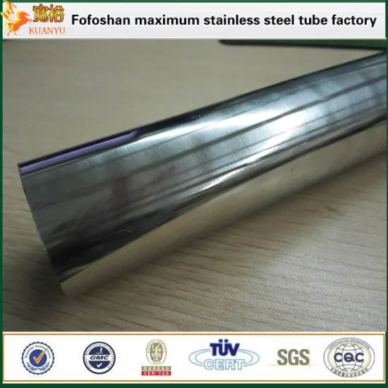 SUS 439 decorative stainless steel round pipe for exhaust tubes