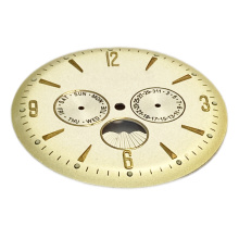 Pie Pan Watch Dial in Punkte lume