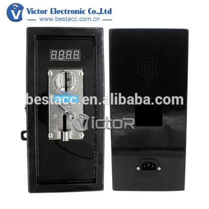 coin operated timer coin box with coin acceptor