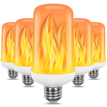 SHENPU 72pcs 2835 SMD E26 Flame Effect LED Light Bulb