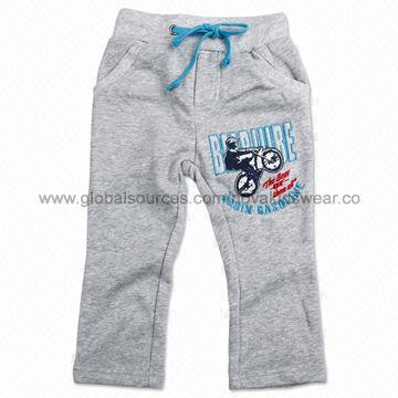 Kids' Wear, Hot Selling Cotton Winter Boy's Pants with Embroidery