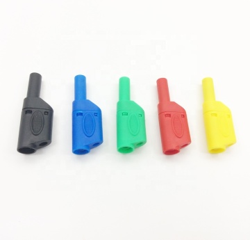 Plug à banane 4 mm 32A Connecteur empilable plaqué en nickel cuivre pur