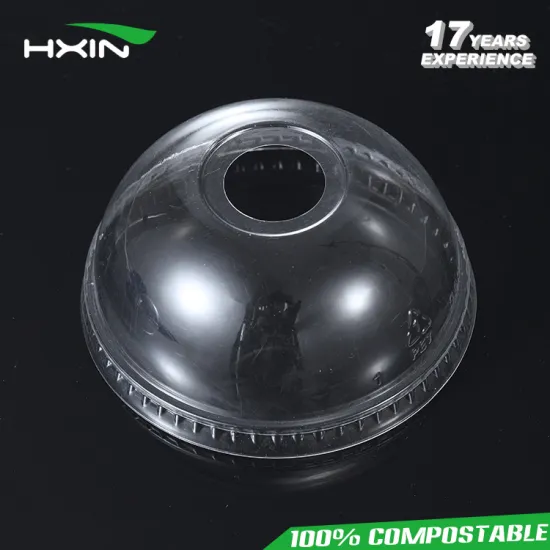 12oz Biodegradable Paper Cup with PLA Plastic Lids