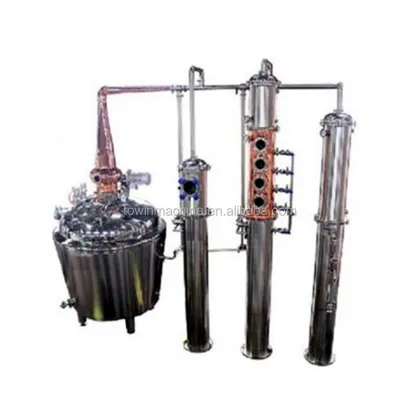 Copper Distiller Moonshine Still 200L Copper Distillation Tower Pot Still