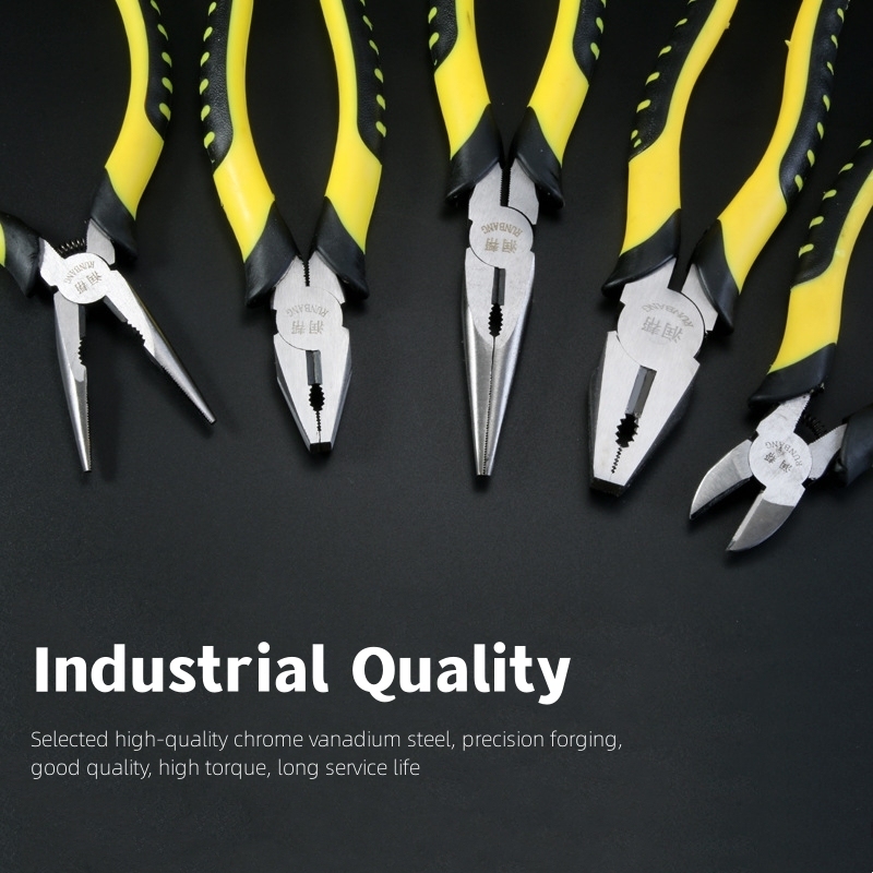 Manufacture Wholesale 8 inch Diagonal Cutting Pliers Rugged Professional Wire Cutter Plier