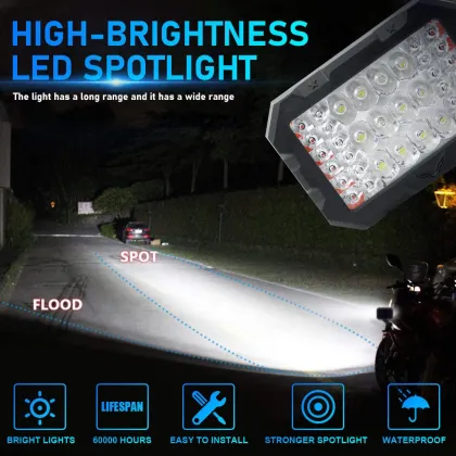 LED Motorcycle Work Lights & Auxiliary Spot Lights