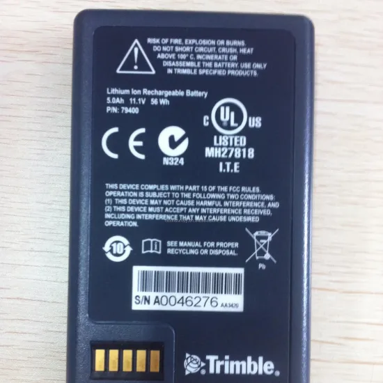 11.1V 5000mAh Rechargeable Li-Ion Battery for Trimble Total Station