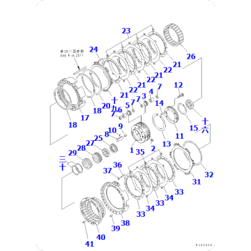 Loader WA600-1 Axle Assembly 41E-15-00140
