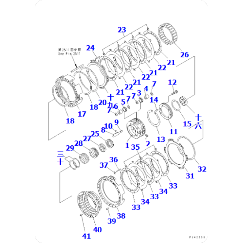 Loader WA600-1 Axle Assembly 41E-15-00140