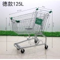 Supermarket PU wheels German Shopping Trolley