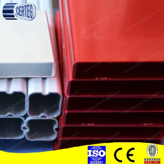 Aluminium Anodizing Red Tube Profile