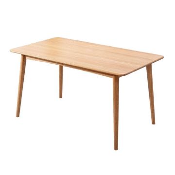 Nordic Solid Wood Dining Table - Modern Oak and Cherry Wood Furniture