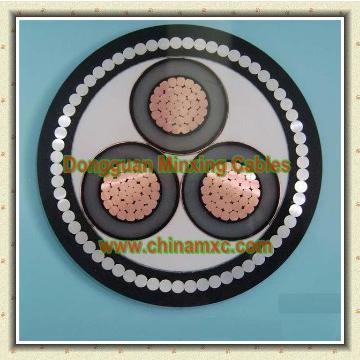 6.6kv armoured mains SWA power cable to BS6622 IEC60502 class 2 copper