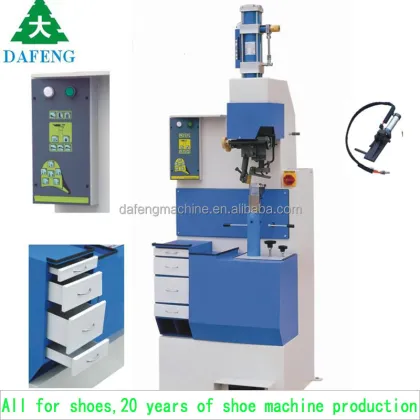 Pneumatic Semi-Automatic Ladies Shoes Heel Nailing Machine