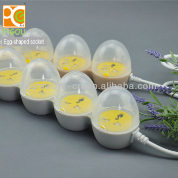 4PCS Egg shaped Multi Purpose 3P socket supplier