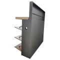 Metal Display Showcase CE Standing Metal Frame Case Fabrication Steel Showcase Supplier