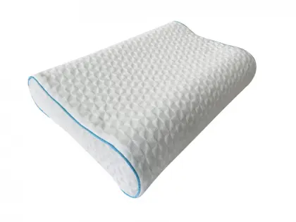Purple Contour Pillow with Cooling Grid