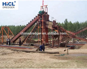 China HICL HBC400 400m³/h Bucket Chain Dredger for River Sand/Gold/Diamond Mining