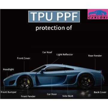 Filme de carros de proteção de proteção de tinta de alto brilho