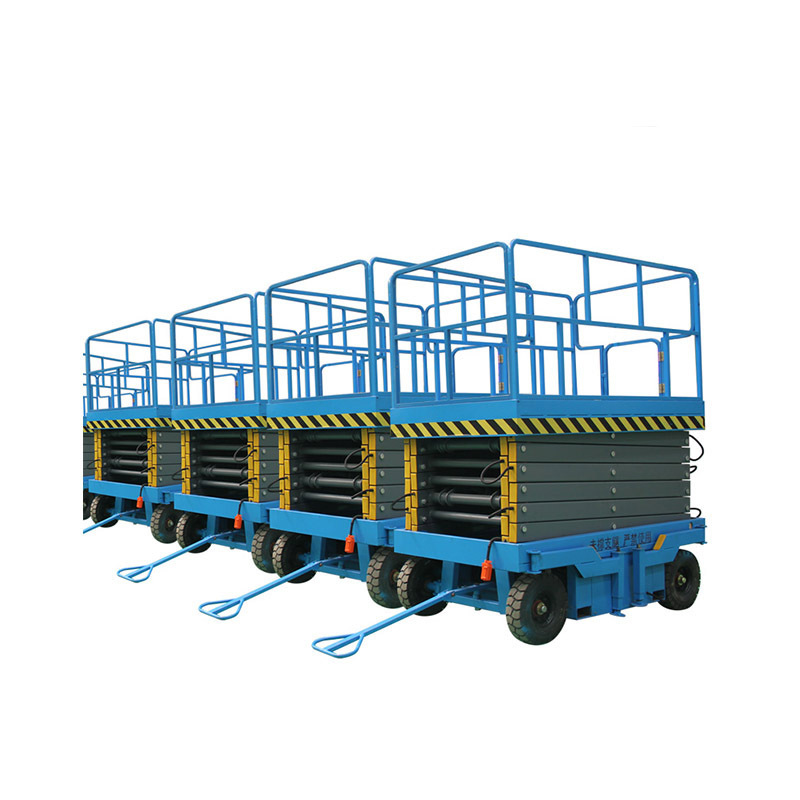 Electric Motor Towable Vertical Lifter Scissor Lift