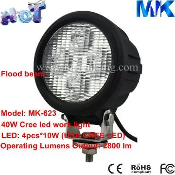 40w led magnetic work light, ip68 cree led work light, work light led