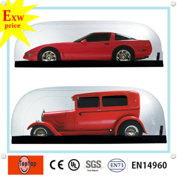 made in china pvc tarpaulin retractable inflatable car body cover for sale