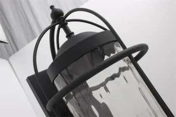 Antique Outdoor Lamp Wall Sconce Glass Armed Sconce