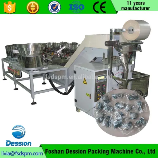 Vibrator Feeding Nut Bolt Counting Packing Machine